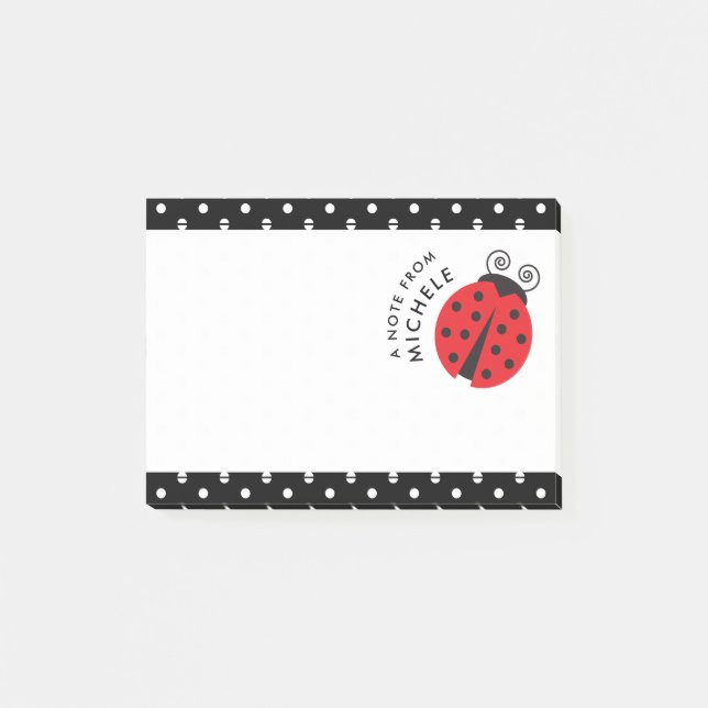 Post-it® Petites notes mignonnes de point de polka de (Devant)