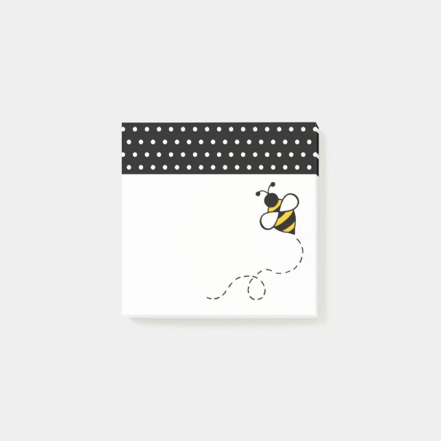 Post-it® Petits bloc-notes autocollants en forme d'abeille  (Devant)