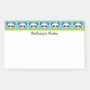 Post-it® Petits ours de panda personnalisés