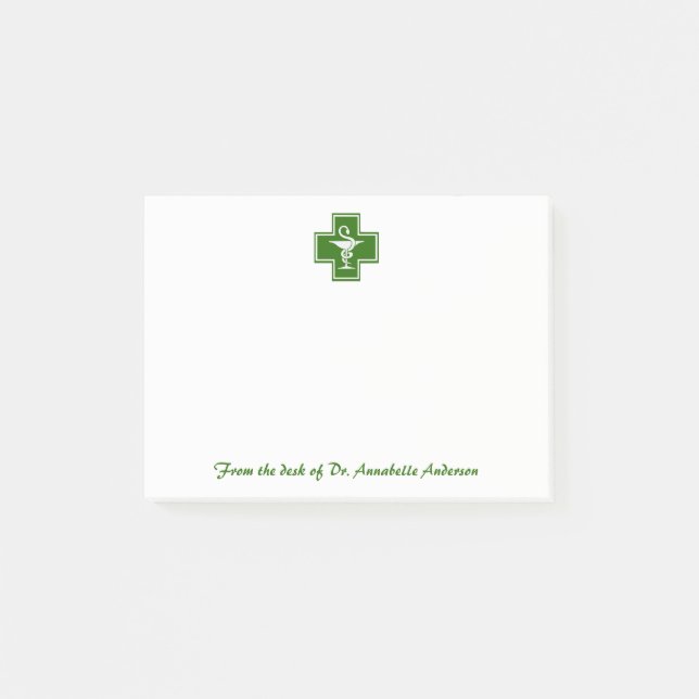 Post-it® Pharmacy Cross Logo post-it notes (Devant)