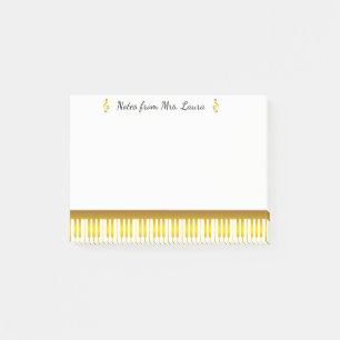 Post-it® Piano-clavier Gold Instrument de musique pour pian