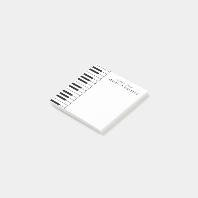 Post-it® Piano Musician Band Teacher Post-it Notes (Incliné)