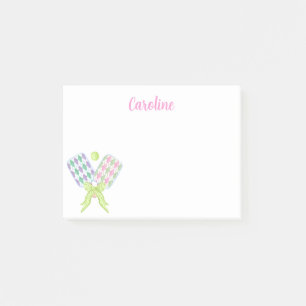 Post-it® Pickleball Paddles de Jacquard d'aquarelle Preppy