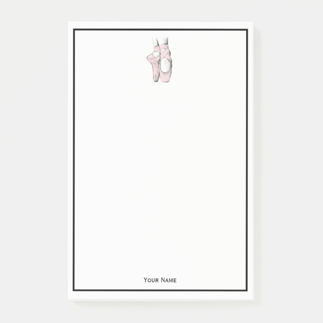 Post-it® Pieds de Ballerina sur la pointe #1 Lt Rose (Devant)