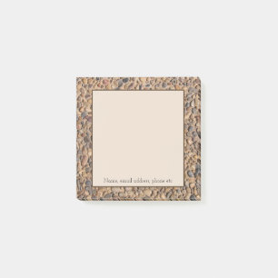 Post-it® Pierres de galets rustiques Photo avec texte perso