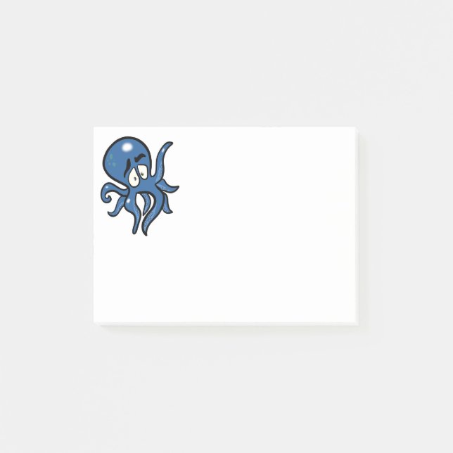 Post-it® Pieuvre bleue (Devant)