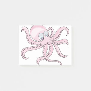 Post-it® Pieuvre rose drôle