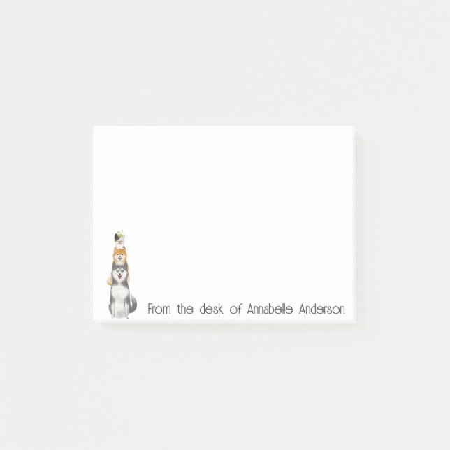 Post-it® Pile of Pets Personalize (Devant)