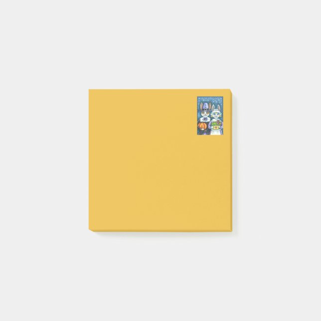 POST-IT® PILGRIM RABBITS, GRÂCE À LA RÉCOLTE DE HARE, MORT (Devant)