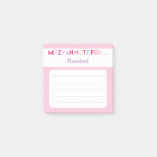 Post-it® Pink Mitzvah Note : Cartouche à collage 3x3