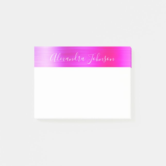Post-it® Pink Purple Foil Professionnel (Devant)