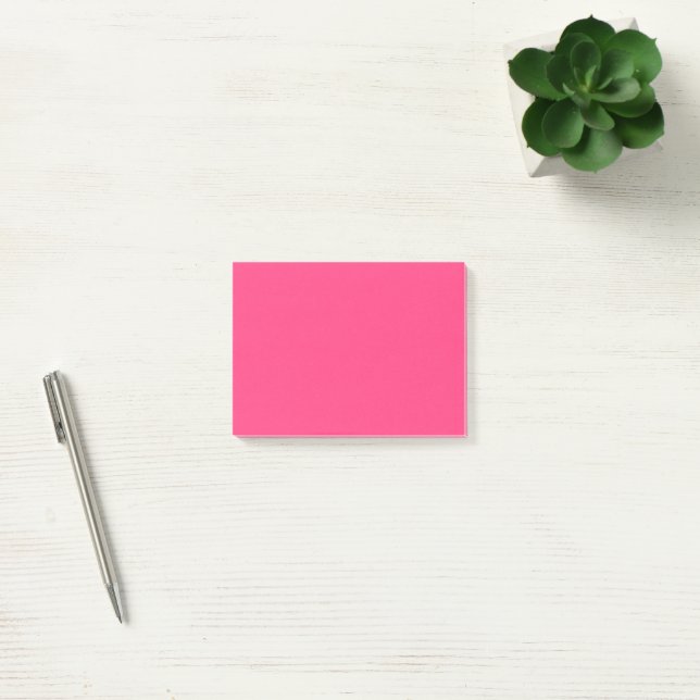 Post-it® Pink simple 4 po x 3 po (Bureau)