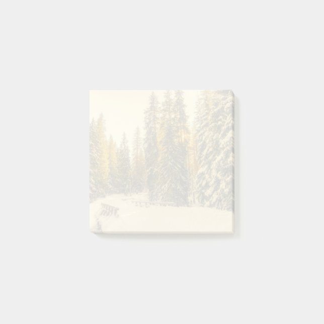 Post-it® Pins couverts de neige Forêt Nature Photo (Devant)