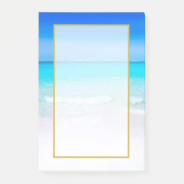Post-it® Pittoresque Tropical Beach avec une mer turquoise (Devant)