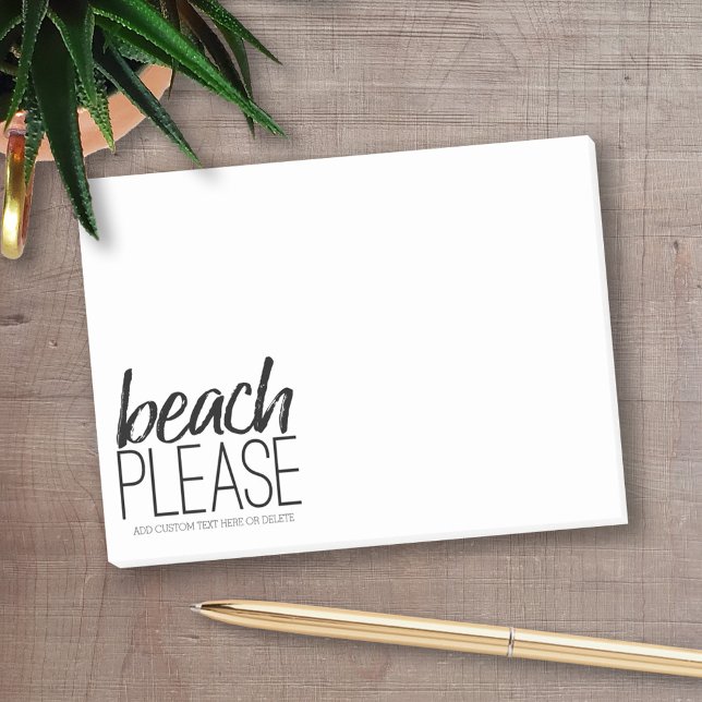 Post-it® Plage (Personalized Post-It Notes - add you name or other text)
