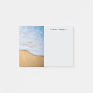 Post-it® Plage de sable avec Surf en mousse