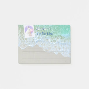 Post-it® Plage, Lapin ou votre photo, nom, liste de choses
