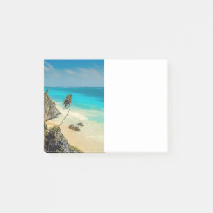 Post-it® Plage tropicale aux palmiers balayés par le vent