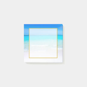 Post-it® Plage tropicale avec mer Turquoise avec Overlay