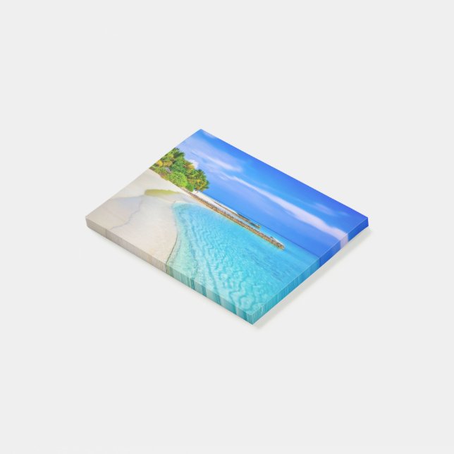 Post-it® Plage tropicale de la mer (Incliné)