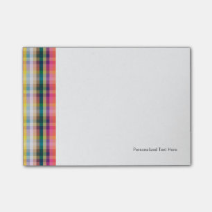 Post-it® Plaid écossais abstrait