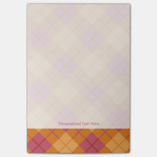 Post-it® Plaid polarisé dans l'orange et le rose