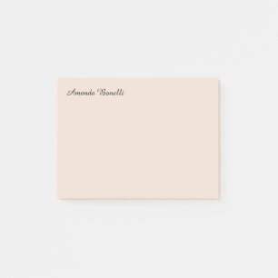 Post-it® Plaine rose Champagne Simple Minimaliste Moderne