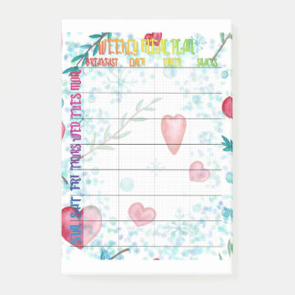 Post-it® Plan de repas hebdomadaire