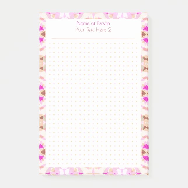 Post-it® Planificateur cadeau étudiant rose Brown personnal (Devant)