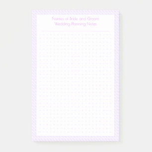 Post-it® Planificateur de mariage personnalisé avec points 