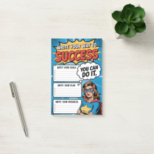 Post-it® Planificateur de super-héros motivationnel