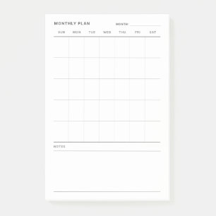Post-it® Planificateur de vie mensuel