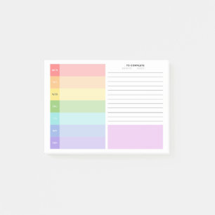 Post-it® Planificateur d'études hebdomadaire