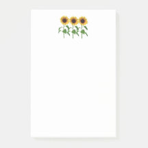 Plaque de post-it de tournesol