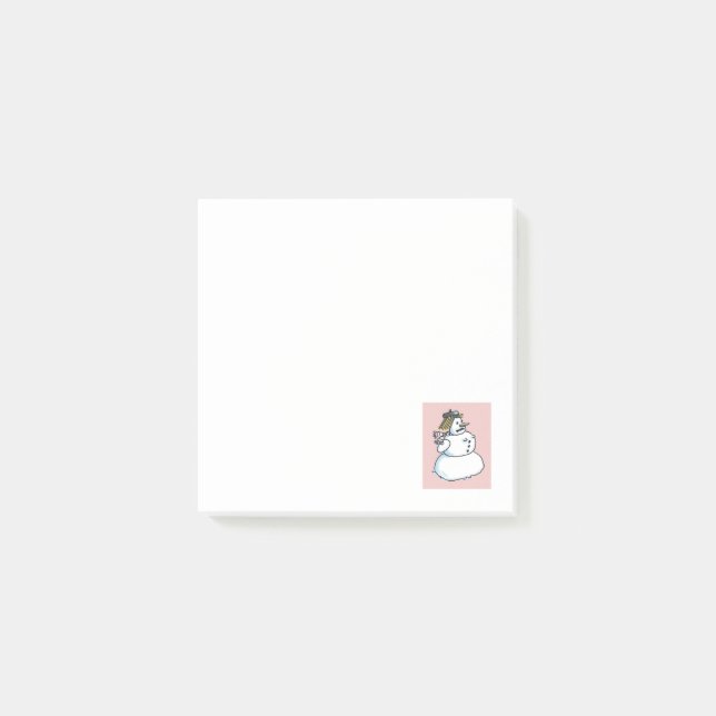 Post-it® Plaques de notes blanches de Snowwoman (Devant)