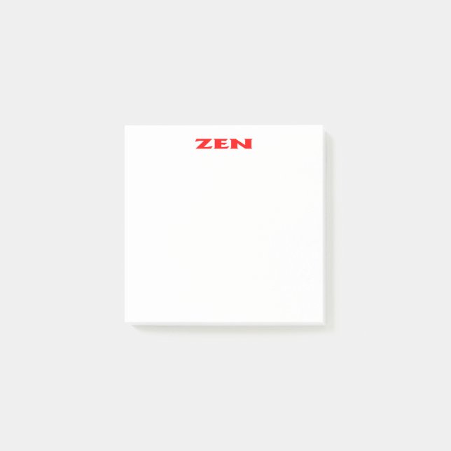 Post-it® Plaques de notes blanches en rouge zen (Devant)