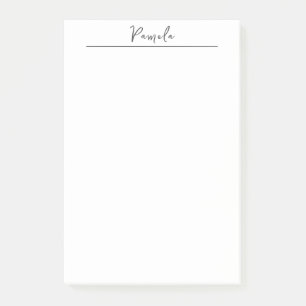 Post-it® Plat minimaliste moderne Simple mignon Nom propre