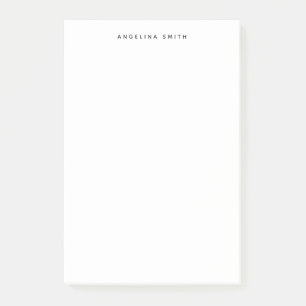 Post-it® Plat minimaliste moderne Simple Noir Blanc