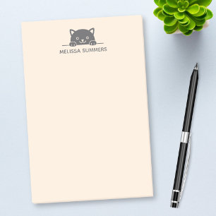 Post-it® Plat Noir Pékin au-dessus de Nom personnalisé