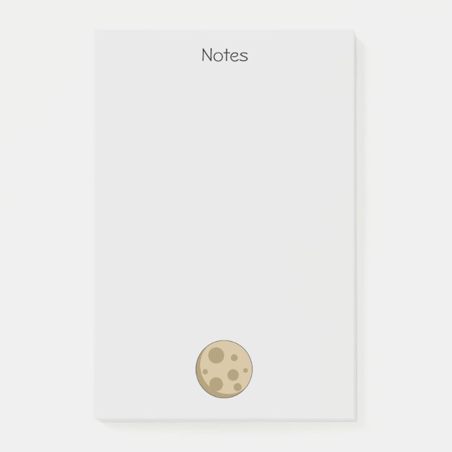 Post-it® Pleine Lune | Ajouter du Texte (Devant)