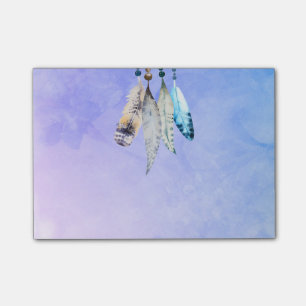 Post-it® Plumes perlées en aquarelles