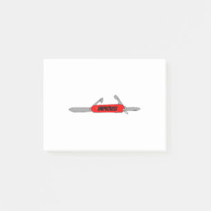 Post-it® Pocket Knife Fun Tool de l'armée rouge improvisée 