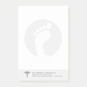 Post-it® Podiatre   Docteur de pieds personnalisable Lined 