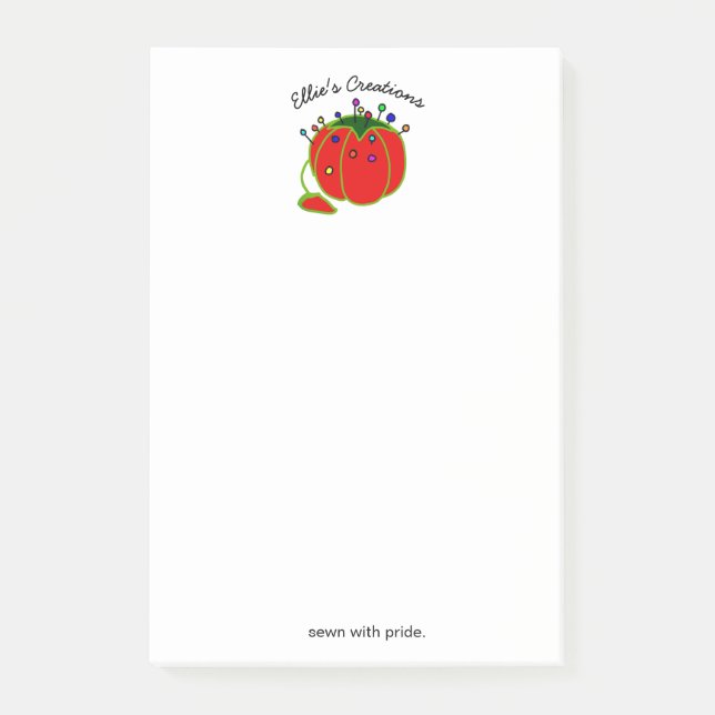 Post-it® Poignée rouge de mer Cushion Seamstress (Devant)