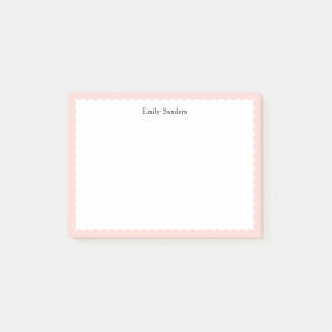 Post-it® Point Polka Bordé Rose Simple Élégant