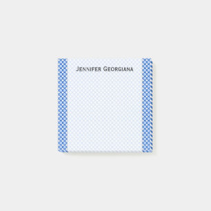 Post-it® Points/cercles bleus Motif + Nom personnalisé Rem