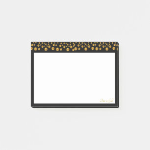 Post-it® Points dorés sur fond noir