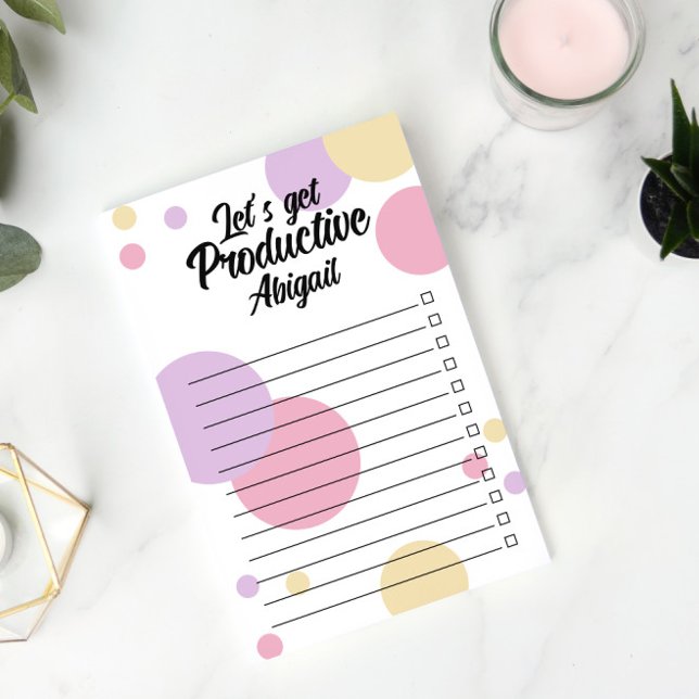 Post-it® Points violets roses Obtenons une case à cocher pr (Créateur téléchargé)