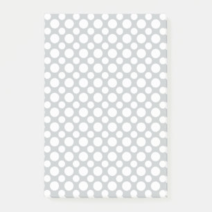Post-it® Pois blancs gros et petits sur bâtons gris