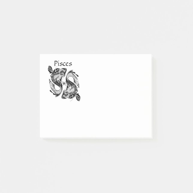 Post-it® Poisson Symbole et signe Zodiac Poisson (Devant)